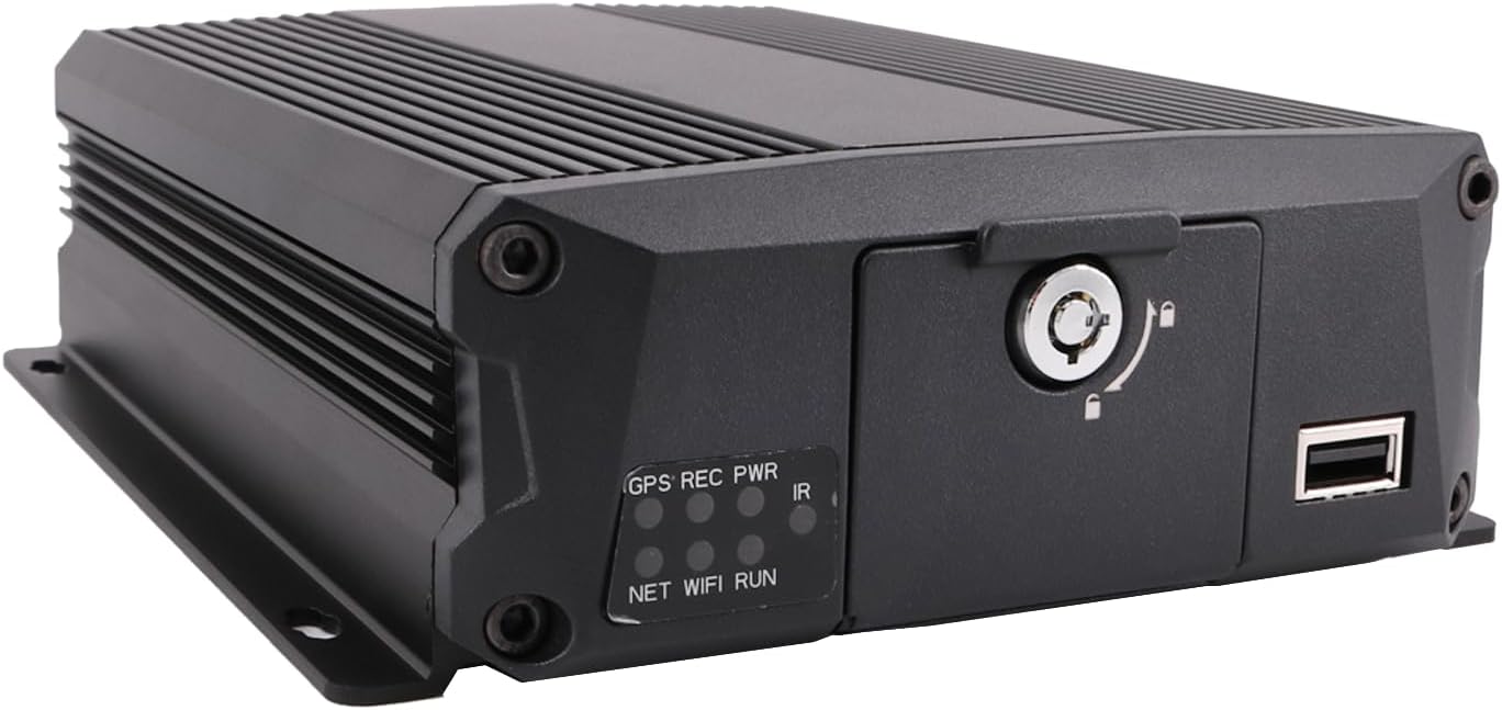 Grabadora de video DVR MDVR para vehículo móvil AHD de 2 MP y 1080P con 4 canales VGA HD-MI H.264, grabación de video en tiempo real con software de reproducción para PC