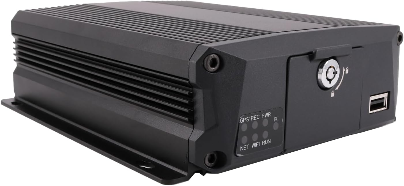 Grabador de video de caja negra DVR para automóvil con seguimiento GPS de 4 canales y 1080P, detección de movimiento, grabación de imágenes de GPS y velocidad